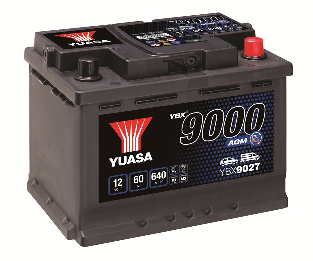 Yuasa YBX9027 AGM Batterie 12V 60 AH Yuasa YBX9027 AGM Batterie 12V 60 AH
