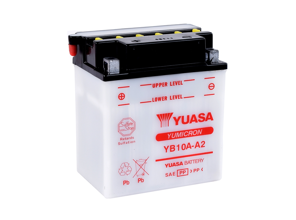 Yuasa YB10A-A2 Batterie YuMicron® 12V 10 AH (DC) ohne Säure