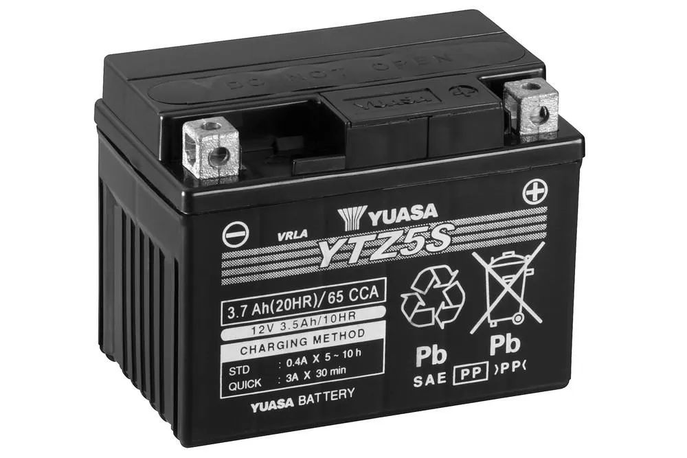 Yuasa YTZ5S AGM Batterie High Performance 12V 3.7 AH (WC) ab Werk gefüllt 