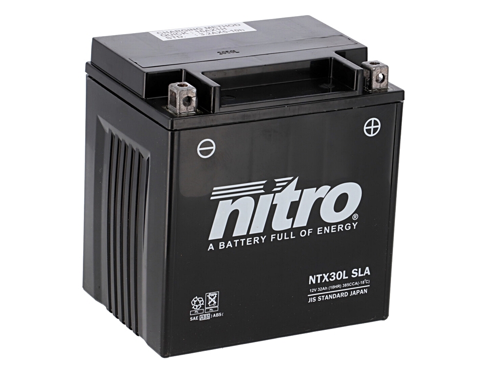Nitro NTX30L SLA AGM Gel Batterie 12V 32 Ah ab Werk gefüllt Nitro NTX30L SLA AGM Gel Batterie 12V 32 Ah ab Werk gefüllt