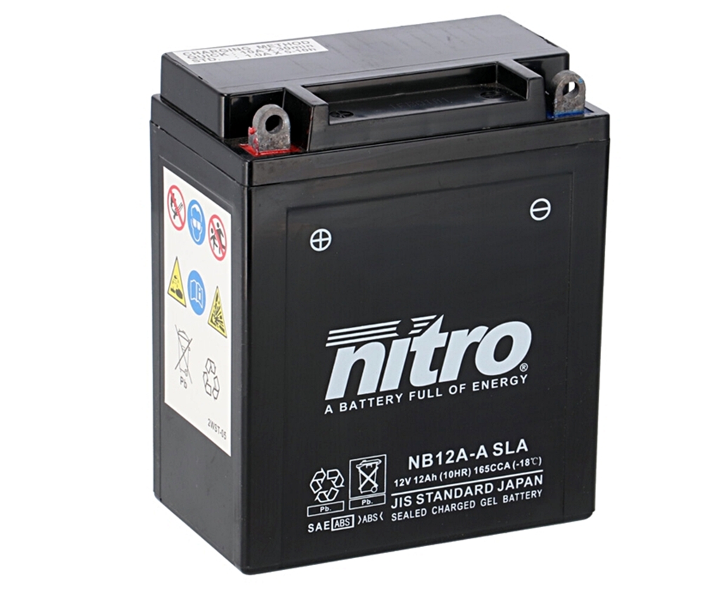 Nitro NB12A-A SLA AGM Gel Batterie 12V 12 Ah ab Werk gefüllt Nitro NB12A-A SLA AGM Gel Batterie 12V 12 Ah ab Werk gefüllt