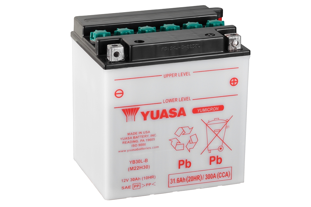 Yuasa YB30L-B Batterie YuMicron® 12V 30 AH (DC) ohne Säure
