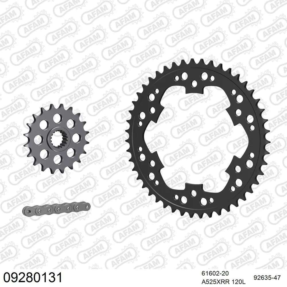 09280131 AFAM Kettensatz Stahl 525 XMR3 20x47 - BMW F 800 R 2005-14 - 09280131