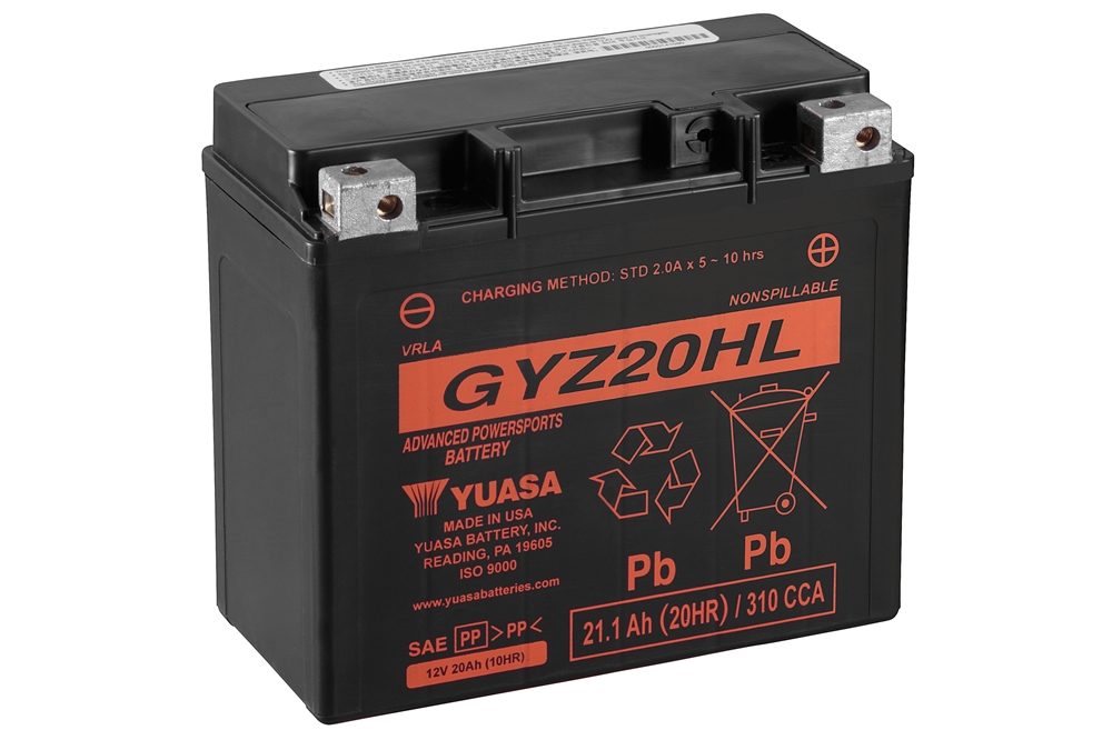 Yuasa GYZ20HL AGM Batterie High Performance 12V 20 AH (WC) ab Werk gefüllt