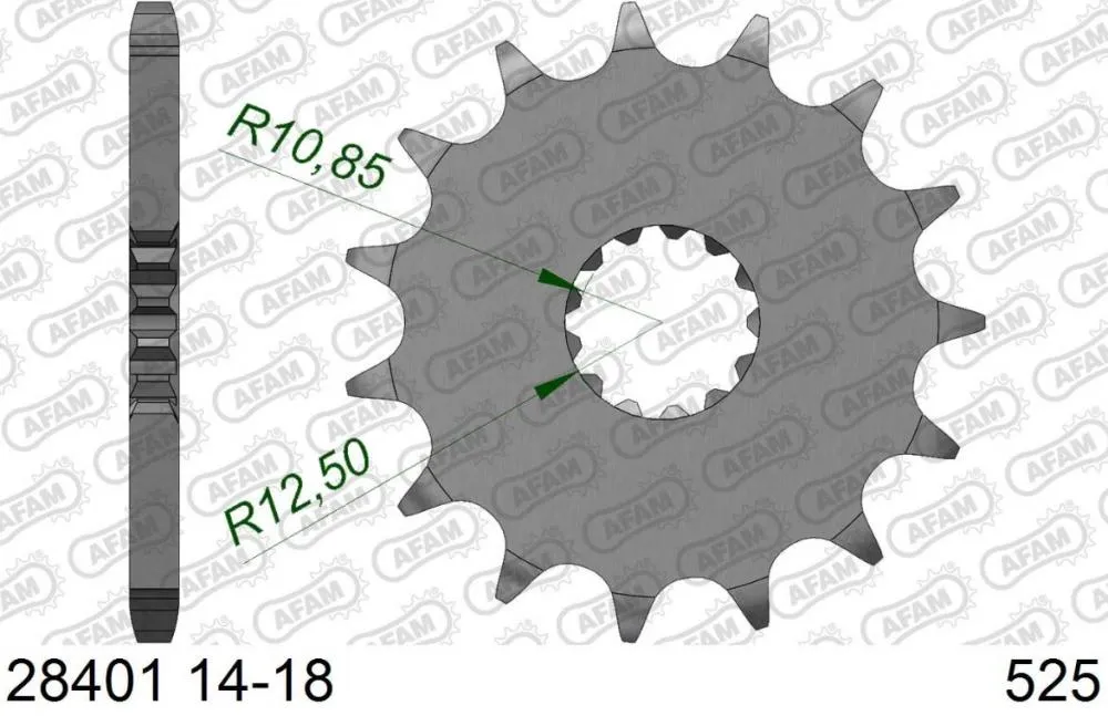 AFAM_Kettensatz_Stahl_525_XHR3_G_17x44___Suzuki_GSX_S_1000_2015_20_1489133_Ritzel_vorne AFAM Kettensatz Stahl 525 XHR3-G 17x44 - Suzuki GSX-S 1000 2015-20