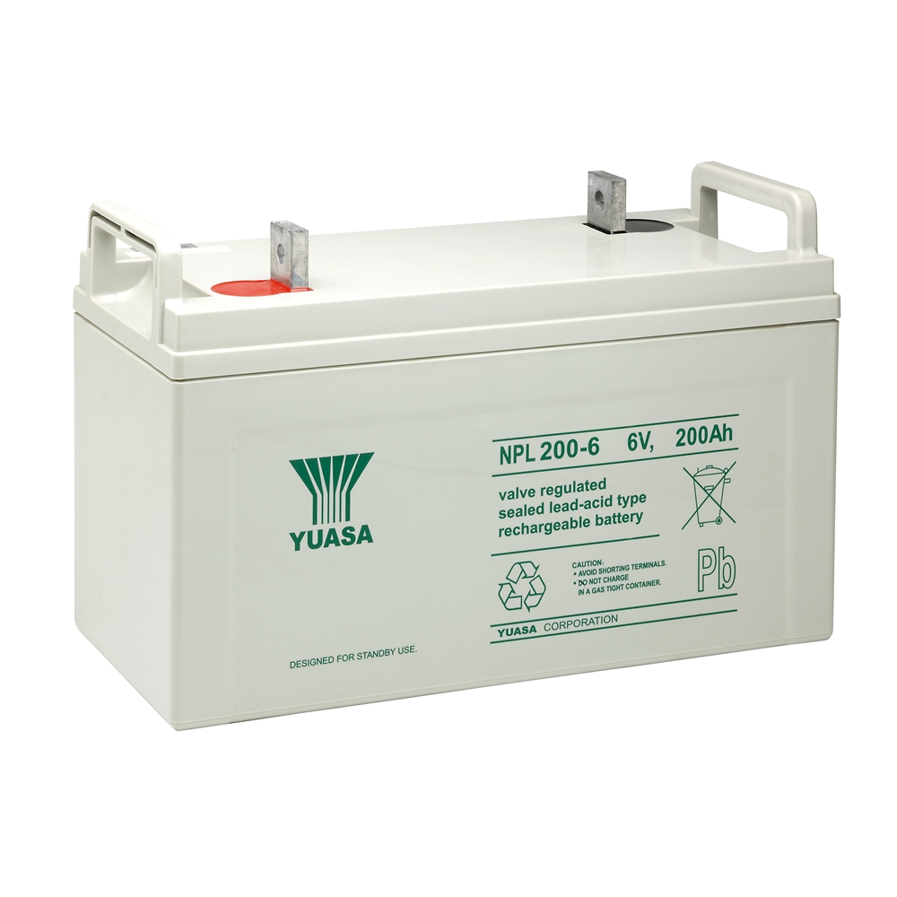 Yuasa NPL200-6 AGM VRLA Industriebatterie 6V - 200 Ah Yuasa NPL200-6 AGM VRLA Industriebatterie 6V - 200 Ah