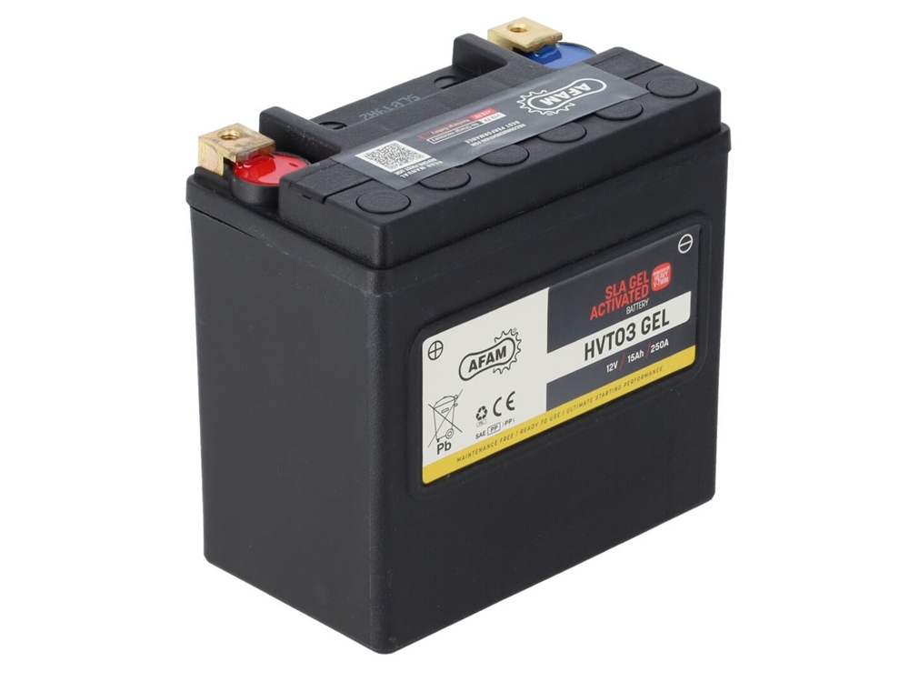 AFAM HVT 03 GEL SLA Batterie 12V 15AH 250A - Einbaufertig (65958-04 YTX14L-BS HVT03)