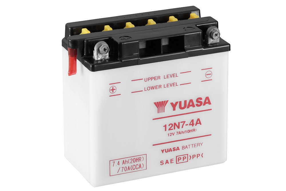 Yuasa 12N7-4A Batterie 12V 7 AH (DC) ohne Säure