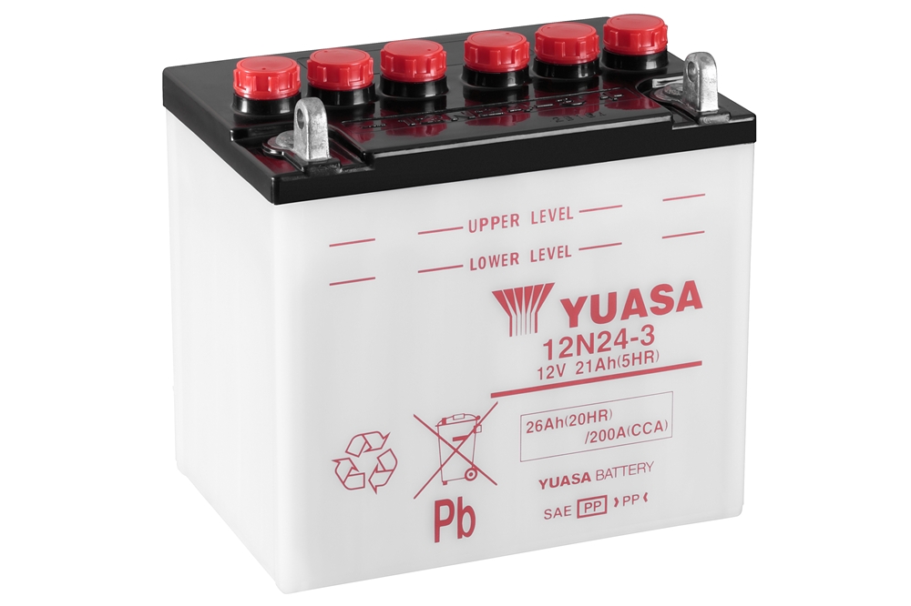 Yuasa 12N24-3 Batterie 12V 25.3 AH (DC) ohne Säure Yuasa 12N24-3 Batterie 12V 25.3 AH (DC) ohne Säure