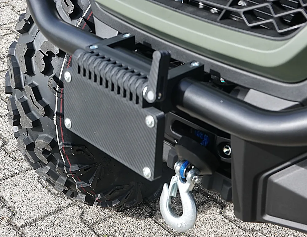 TMP Kennzeichenhalter vorne / Nummernschildhalterung klappbar - QJ Motor SFA 1000 DLX 2025- TMP Kennzeichenhalter vorne / Nummernschildhalterung klappbar - QJ Motor SFA 1000 DLX 2025-