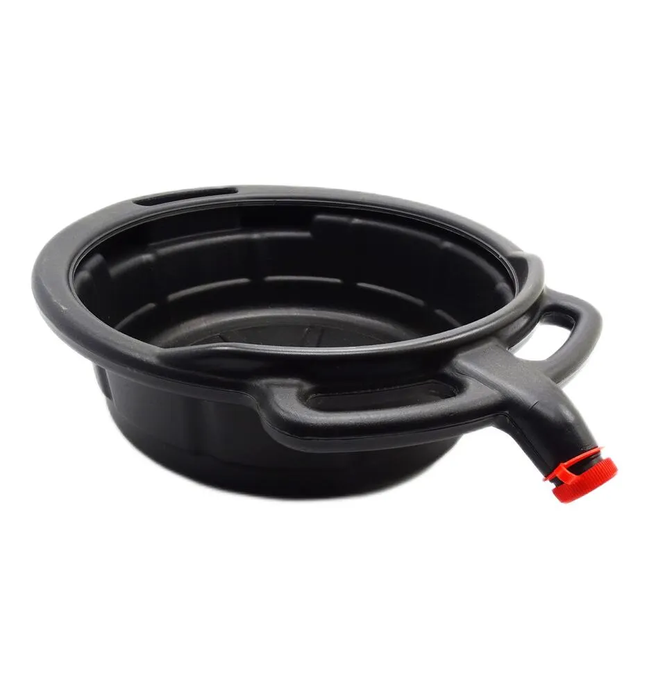 TMP Öl Auffangbehälter / Ölwanne Rund mit Ablauf - 7 Liter
