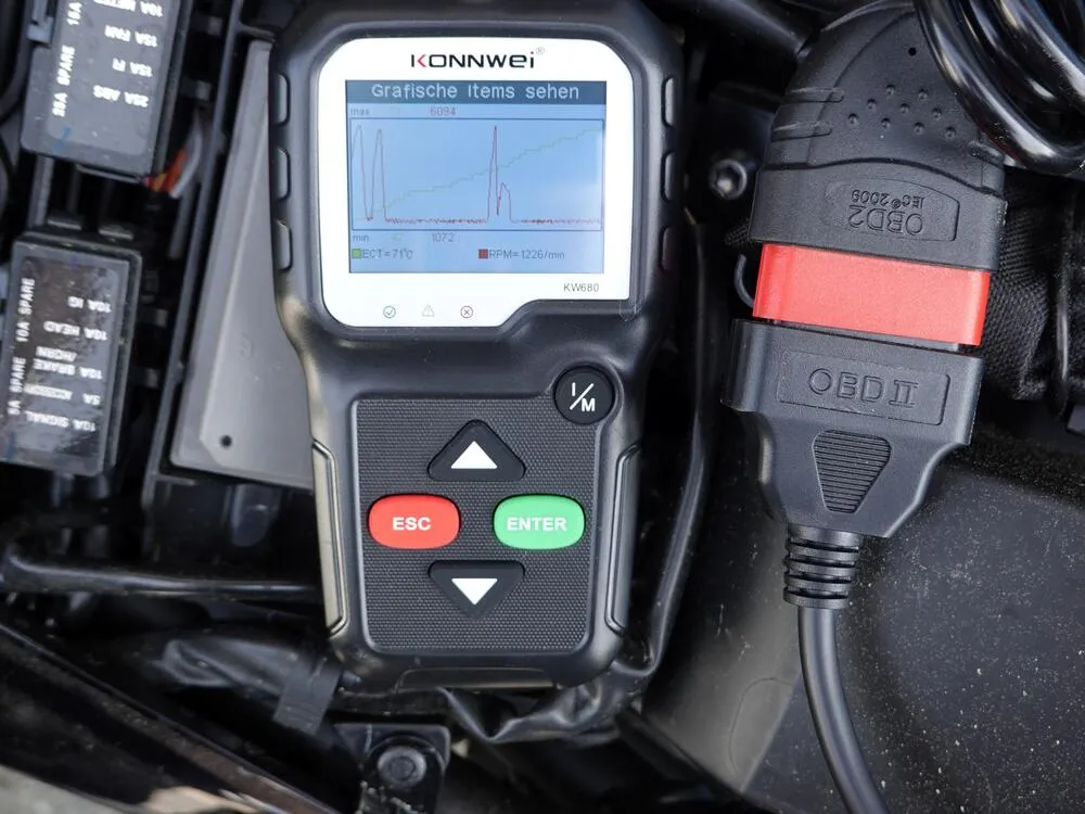 Konnwei-KW680-OBD2-Scanner-Fehlercode-Diagnosegeraet-Grafische-Darstellung Konnwei KW680 OBD2 Scanner Fehlercode Diagnosegerät - Auto / Motorrad / Roller