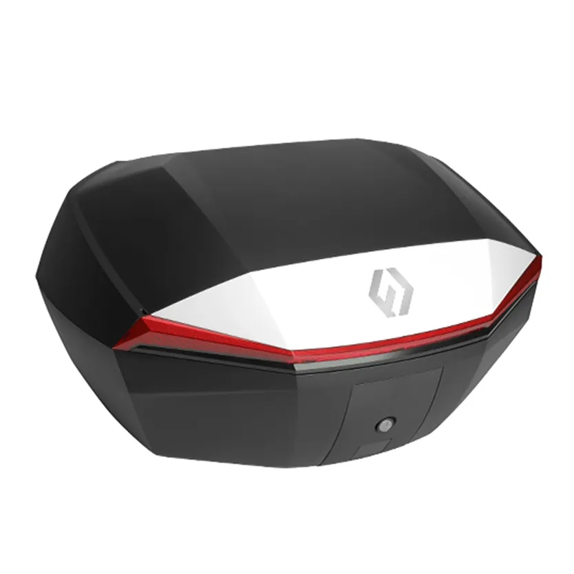 Furchtlos_SHIELD_L_Basic_Topcase___48_Liter___weiss_rot___inkl_Montagekit__FU11TCXX000L25EX_100023 Furchtlos SHIELD L Basic Topcase - 48 Liter - weiß/rot - inkl. Montagekit