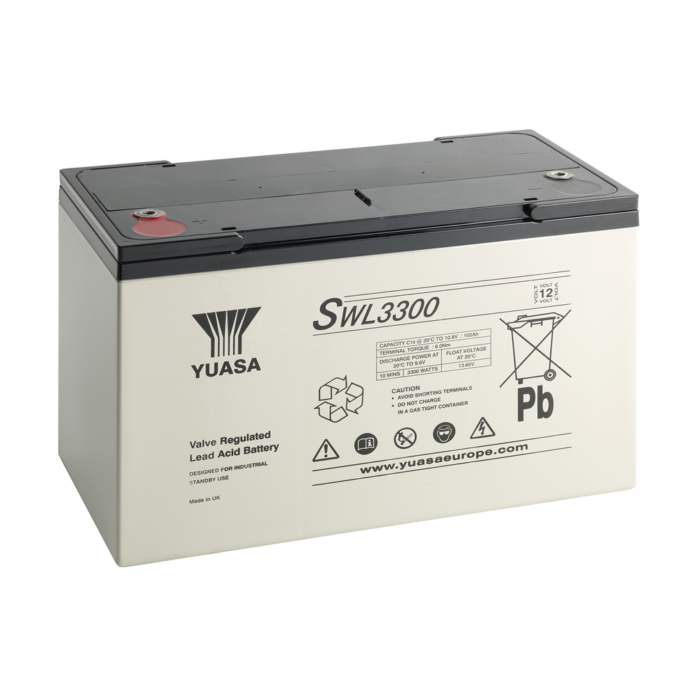 Yuasa SWL3300 AGM VRLA Industriebatterie 12V - 110.2 Ah Yuasa SWL3300 AGM VRLA Industriebatterie 12V - 110.2 Ah